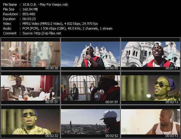 B.O.B. video ”Play For Keeps” from dvd ”Urban Video July 2012”