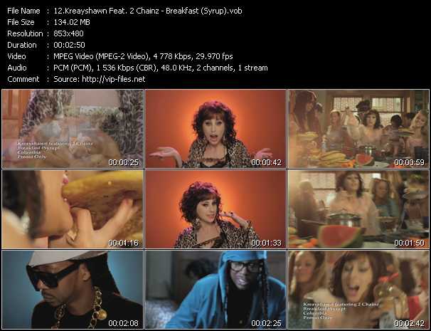 Kreayshawn Feat. 2 Chainz video ”Breakfast (Syrup)” from dvd ”Urban Video July 2012”