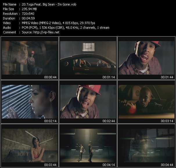 Tyga Feat. Big Sean video ”I'm Gone” from dvd ”Urban Video July 2012”