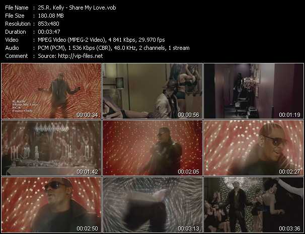 R. Kelly video ”Share My Love” from dvd ”Urban Video July 2012”