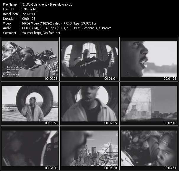 Fu-Schnickens video ”Breakdown” from dvd ”Urban Video July 2012”