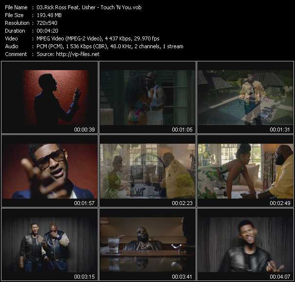 Rick Ross Feat. Usher video ”Touch 'N You” from dvd ”Urban Video August 2012”