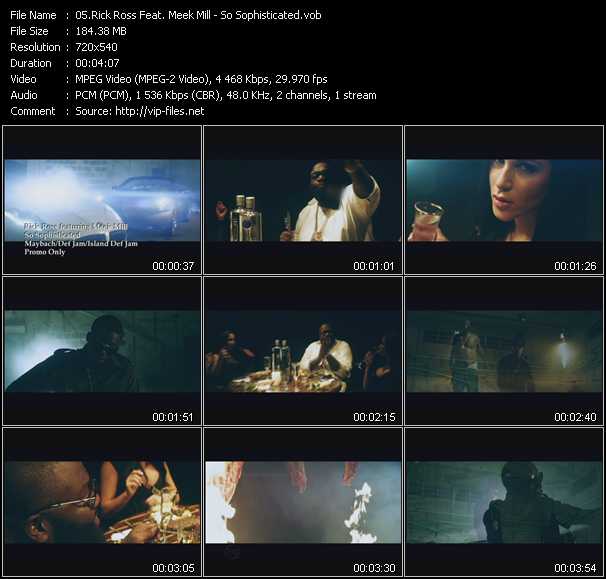 Rick Ross Feat. Meek Mill video ”So Sophisticated” from dvd ”Urban Video August 2012”