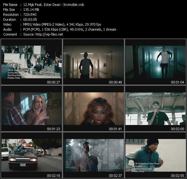 Mgk Feat. Ester Dean video ”Invincible” from dvd ”Urban Video August 2012”