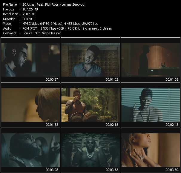 Usher Feat. Rick Ross video ”Lemme See” from dvd ”Urban Video August 2012”