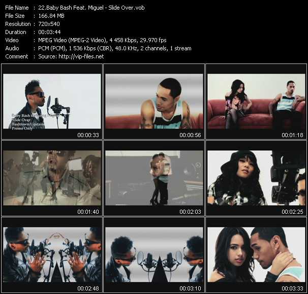 Baby Bash Feat. Miguel video ”Slide Over” from dvd ”Urban Video August 2012”