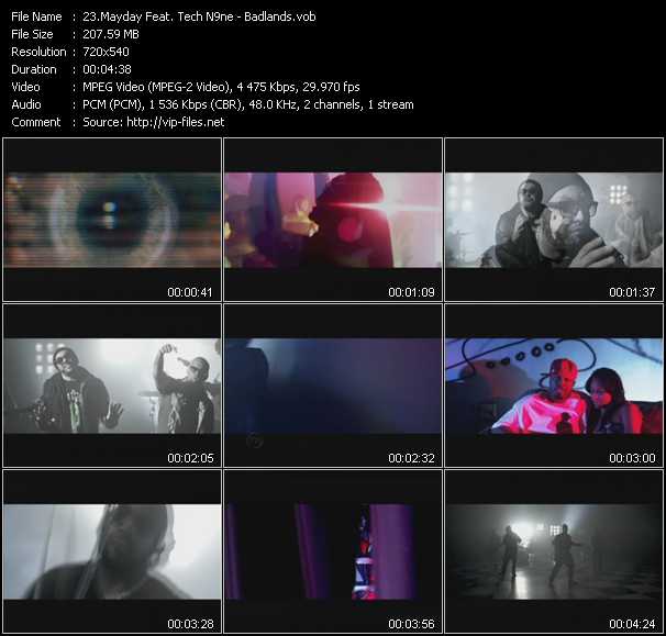 Mayday Feat. Tech N9ne video ”Badlands” from dvd ”Urban Video August 2012”