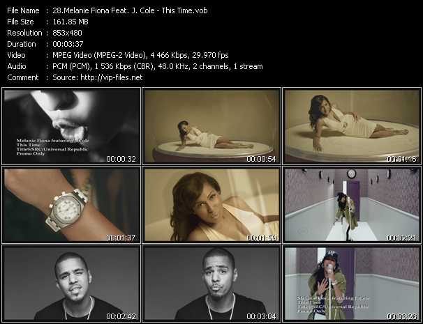 Melanie Fiona Feat. J. Cole video ”This Time” from dvd ”Urban Video August 2012”