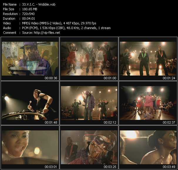 V.I.C. video ”Wobble” from dvd ”Urban Video August 2012”