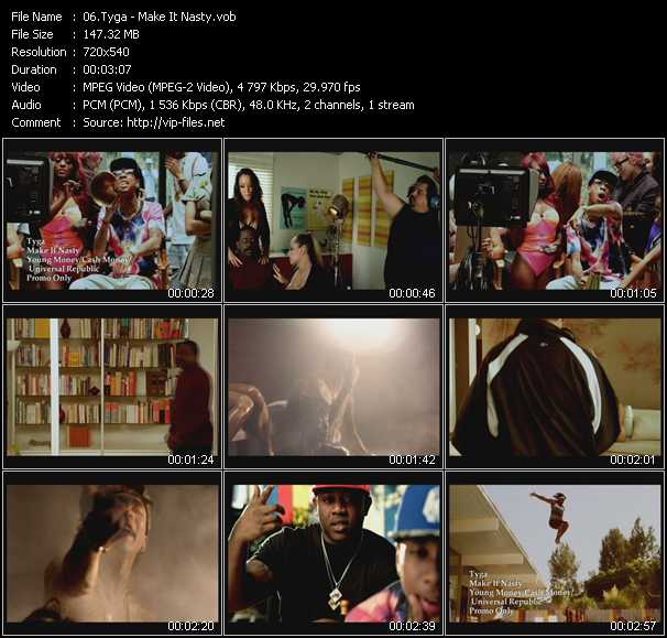 Tyga video ”Make It Nasty” from dvd ”Urban Video September 2012”