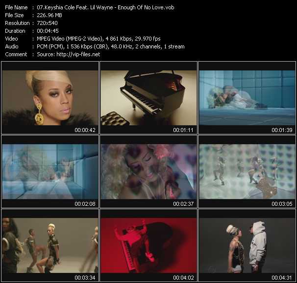 Keyshia Cole Feat. Lil' Wayne video ”Enough Of No Love” from dvd ”Urban Video September 2012”