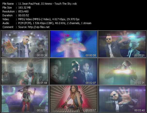 Sean Paul Feat. DJ Ammo video ”Touch The Sky” from dvd ”Urban Video September 2012”