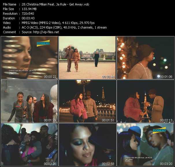 Christina Milian Feat. Ja Rule video ”Get Away” from dvd ”Rock America Videopool February 2002”