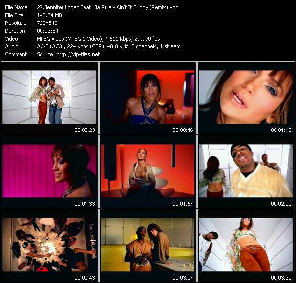 Jennifer Lopez Feat. Ja Rule video ”Ain't It Funny (Remix)” from dvd ”Rock America Videopool March 2002”