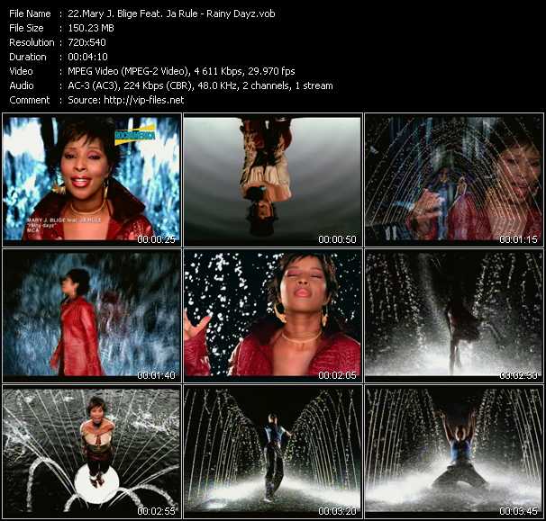 Mary J. Blige Feat. Ja Rule video ”Rainy Dayz” from dvd ”Rock America Videopool April 2002”