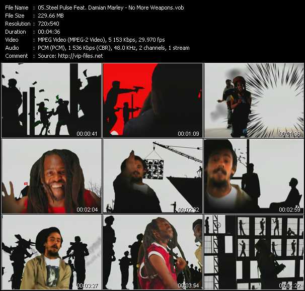 Steel Pulse Feat. Damian Marley video ”No More Weapons” from dvd ”Screenplay VJ-Pro Dance Vision August 2005”