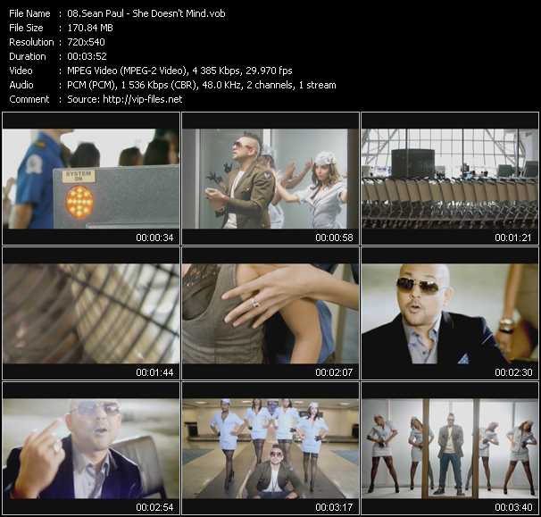 Sean Paul video ”She Doesn't Mind” from dvd ”Screenplay VJ-Pro Dance Vision February 2012”