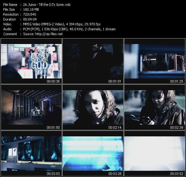 Juma video ”Till The DJ's Gone” from dvd ”Screenplay VJ-Pro Dance Vision February 2012”