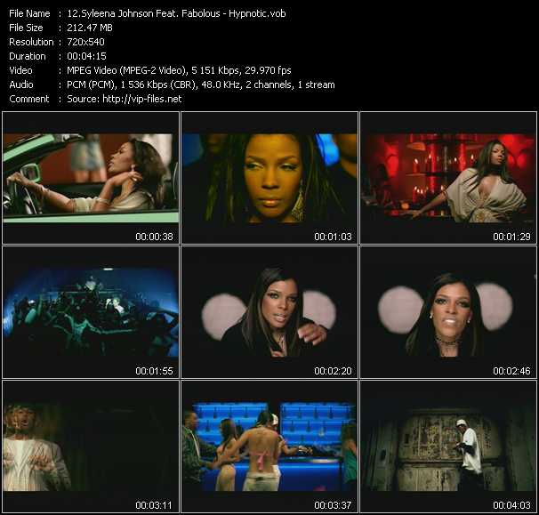 Syleena Johnson Feat. Fabolous video ”Hypnotic” from dvd ”Screenplay VJ-Pro Dance Vision July 2005”