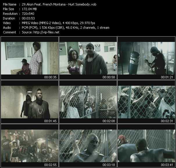 Akon Feat. French Montana video ”Hurt Somebody” from dvd ”Screenplay VJ-Pro Hits Vision June 2012”