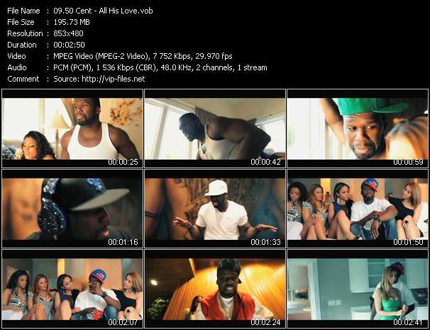 50 Cent video ”All His Love” from dvd ”Vip-Express Videos June 2012 Vol.1”