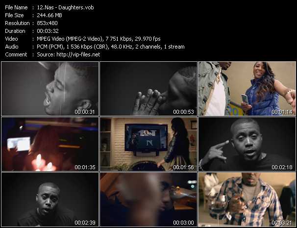 Nas video ”Daughters” from dvd ”Vip-Express Videos June 2012 Vol.2”