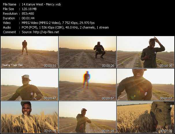 Kanye West video ”Mercy” from dvd ”Vip-Express Videos June 2012 Vol.2”