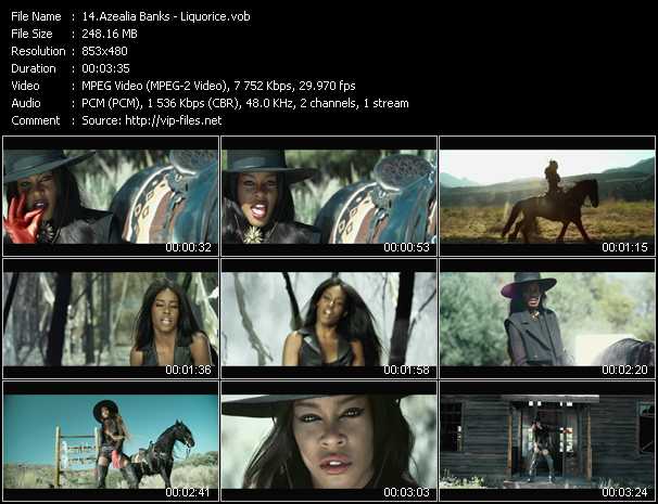 Azealia Banks video ”Liquorice” from dvd ”Vip-Express Videos June 2012 Vol.3”