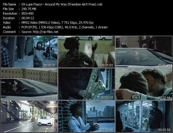 Lupe Fiasco video ”Around My Way (Freedom Ain't Free)” from dvd ”Vip-Express Videos July 2012 Vol.3”