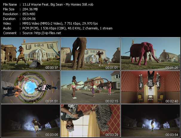 Lil' Wayne Feat. Big Sean video ”My Homies Still” from dvd ”Vip-Express Videos August 2012 Vol.2”