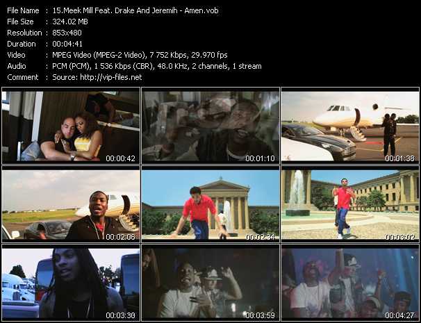 Meek Mill Feat. Drake And Jeremih video ”Amen” from dvd ”Vip-Express Videos August 2012 Vol.2”