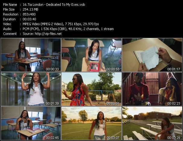 Tia London video ”Dedicated To My Exes” from dvd ”Vip-Express Videos August 2012 Vol.2”