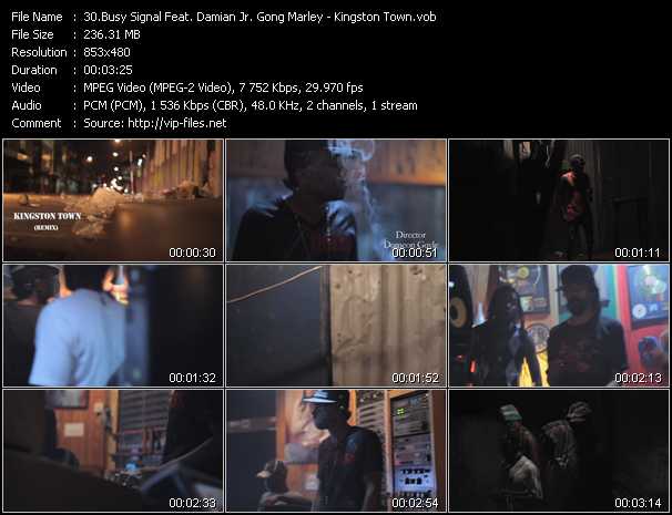 Busy Signal Feat. Damian Marley video ”Kingston Town” from dvd ”Vip-Express Videos August 2012 Vol.2”