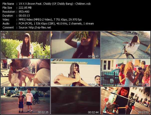 VV Brown Feat. Chiddy (Of Chiddy Bang) video ”Children” from dvd ”Vip-Express Videos November 2011 Vol.1”