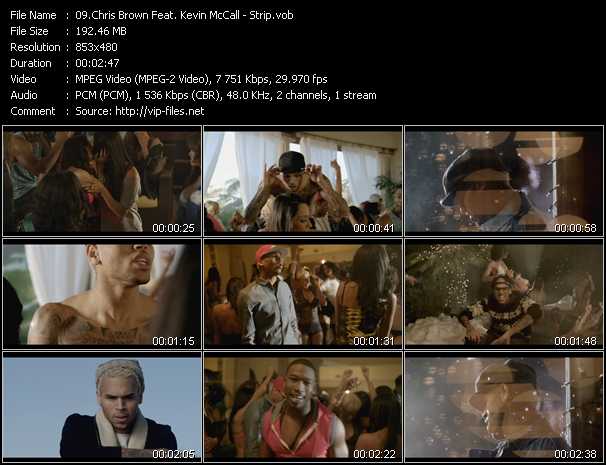 Chris Brown Feat. Kevin McCall video ”Strip” from dvd ”Vip-Express Videos November 2011 Vol.2”