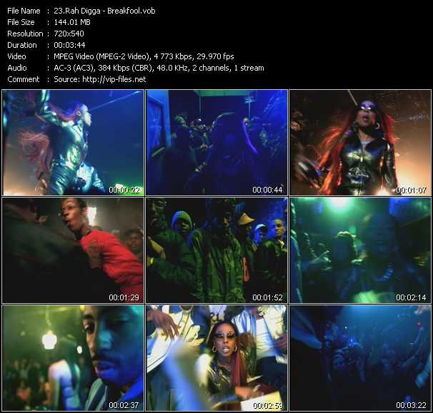 Rah Digga video ”Breakfool” from dvd ”ETV Network Vital Dance 9033 June 2000”