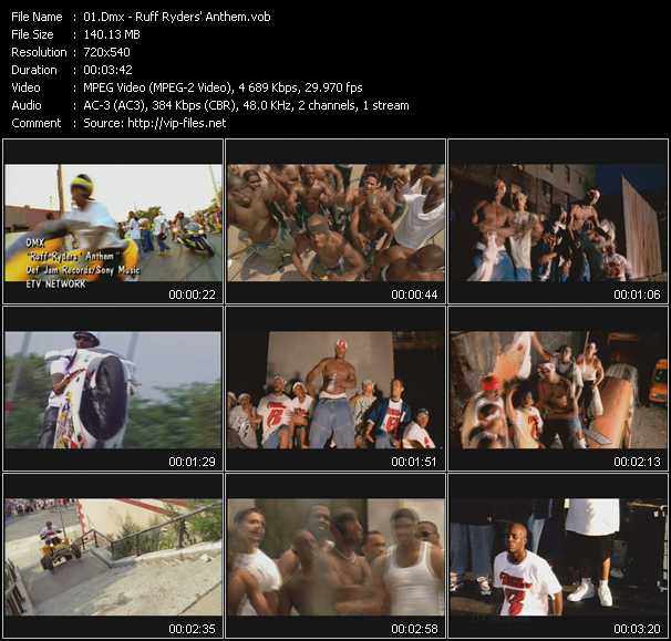 Dmx video ”Ruff Ryders' Anthem” from dvd ”ETV Network Vital Hitz 2017 February 1999”