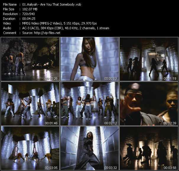 Aaliyah video ”Are You That Somebody” from dvd ”ETV Network Vital Hitz 2011 August 1998”