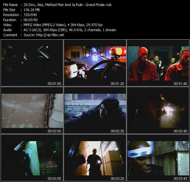 Dmx, Nas, Method Man And Ja Rule video ”Grand Finale” from dvd ”ETV Network Vital Hitz 2015 December 1998”