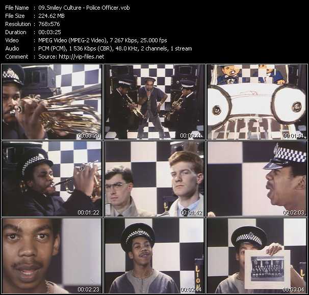 Smiley Culture video ”Police Officer” from dvd ”MixMash 80s Classics Vol.20”