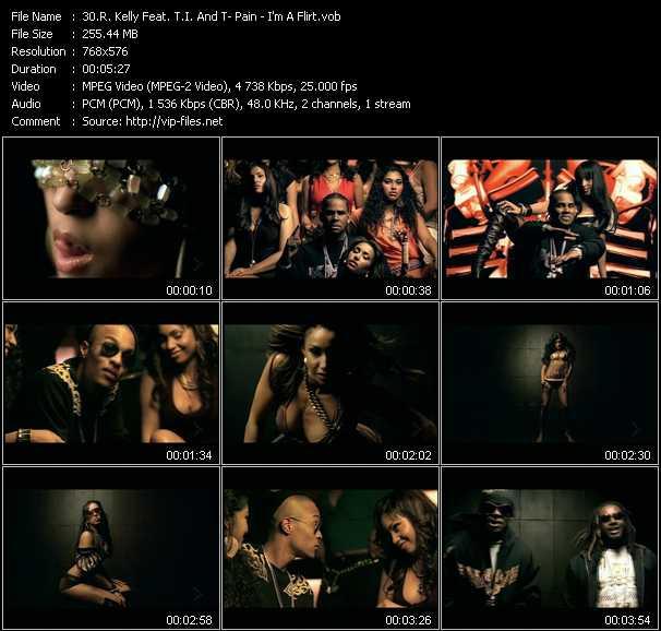 R. Kelly Feat. T.I. And T-Pain video ”I'm A Flirt” from dvd ”MixMash Pop May 2007”