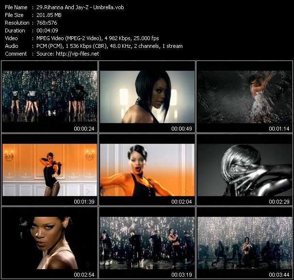 Rihanna And Jay-Z video ”Umbrella” from dvd ”MixMash Pop June 2007”