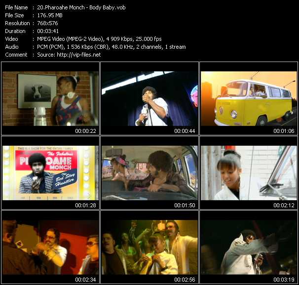 Pharoahe Monch video ”Body Baby” from dvd ”MixMash Pop July 2007”