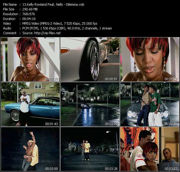 Nelly Feat. Kelly Rowland video ”Dilemma” from dvd ”MixMash Party Classics Vol.25”