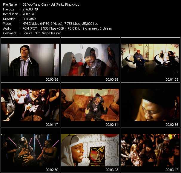 Wu-Tang Clan video ”Uzi (Pinky Ring)” from dvd ”MixMash Urban February 2008”