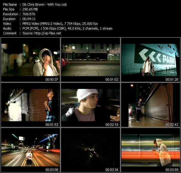 Chris Brown video ”With You” from dvd ”MixMash Urban March 2008”