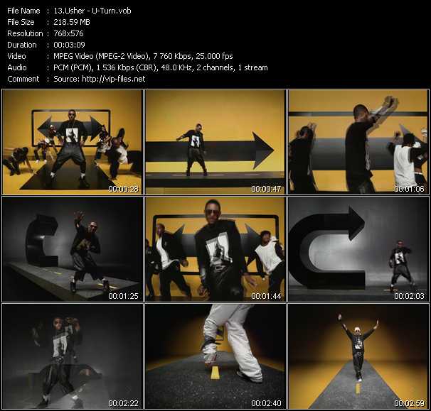 Usher video ”U-Turn” from dvd ”MixMash Urban March 2008”