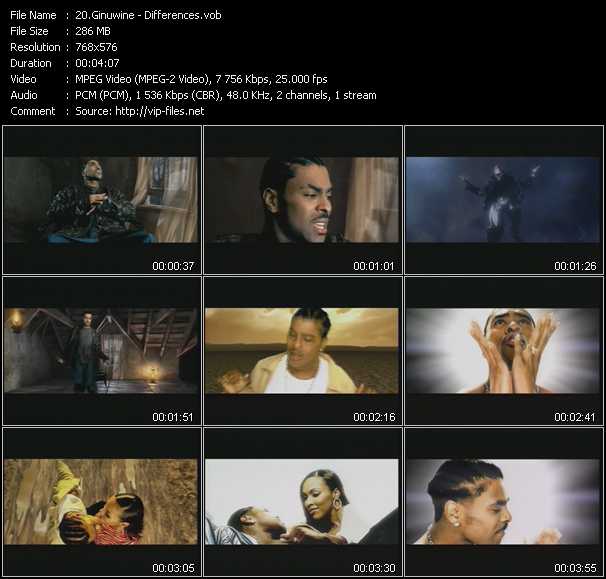 Ginuwine video ”Differences” from dvd ”MixMash Urban March 2008”