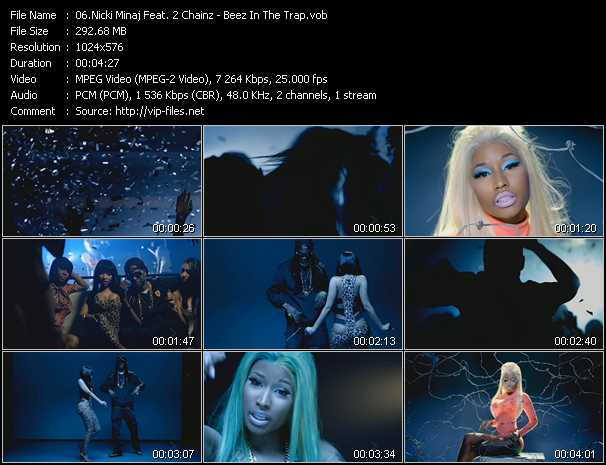 Nicki Minaj Feat. 2 Chainz video ”Beez In The Trap” from dvd ”MixMash QuickMash 2012 Vol.17”