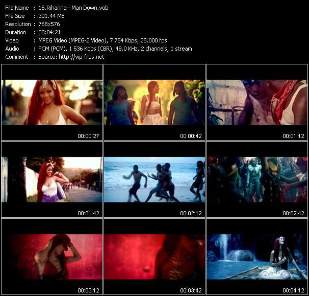 Rihanna video ”Man Down” from dvd ”MixMash QuickMash 2011 Vol.13”